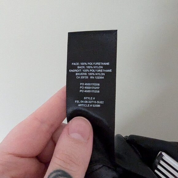 Aritzia Wilfred Elaine Vegan Leather Pants Black Size 0 - Picture 10 of 10